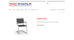 Desktop Screenshot of design-shopping.ch